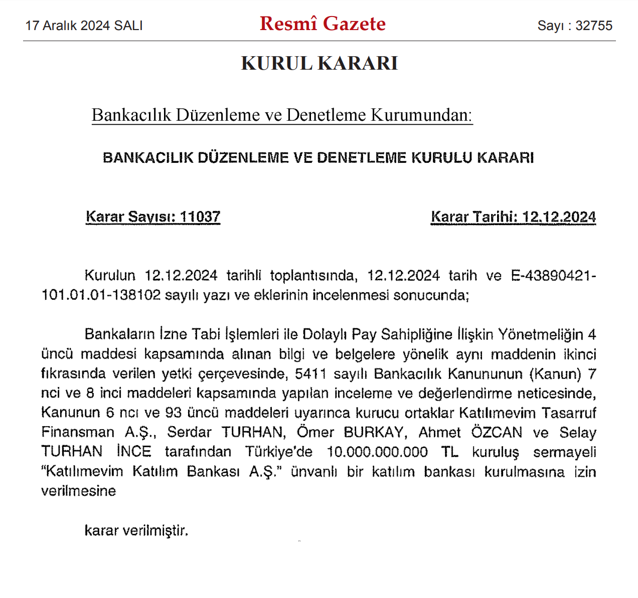 Katılımevim Banka Karar-1