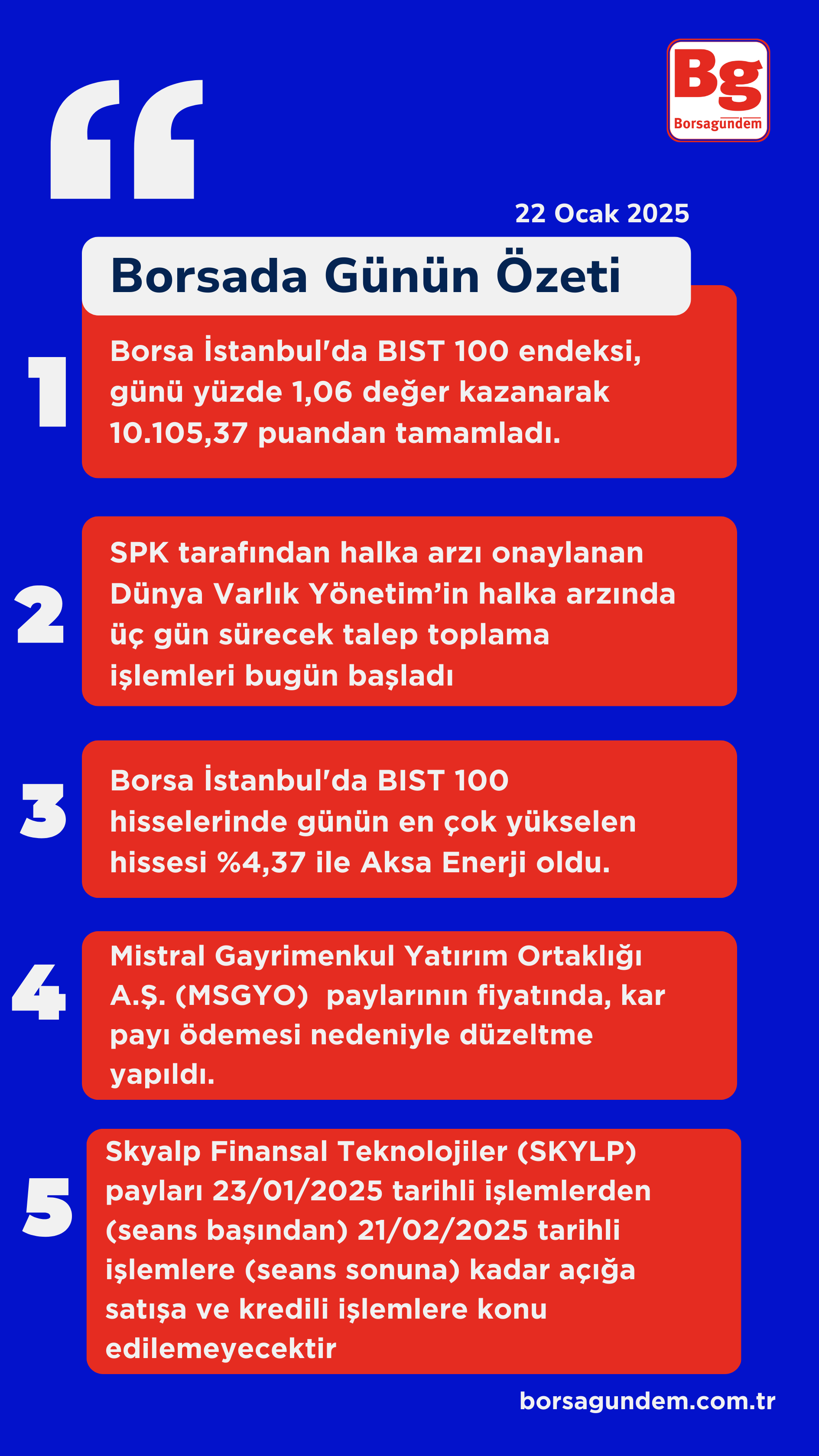 Borsada Günün Özeti̇ (1)