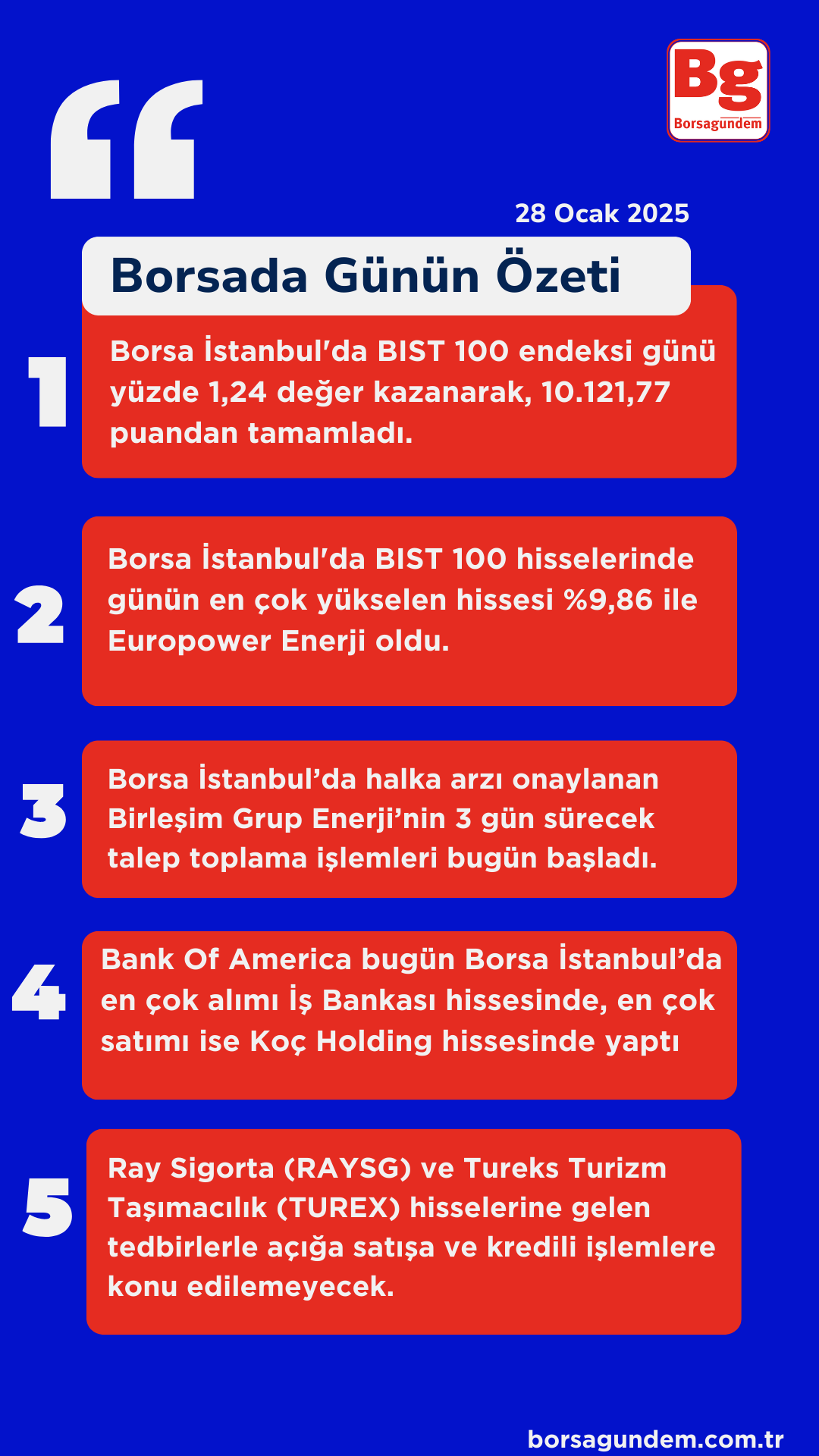 Borsada Günün Özeti̇ (2)