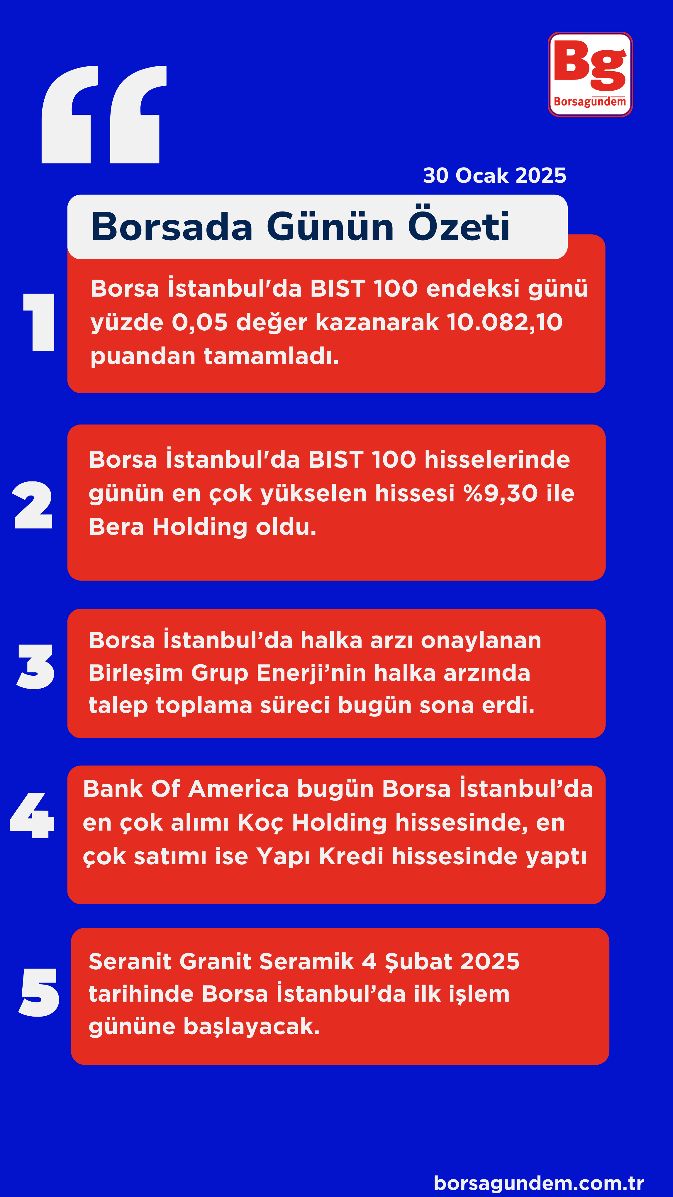 Borsada Günün Özeti̇ (4)