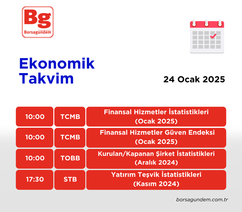 Ekonomi Takvimi 24012025