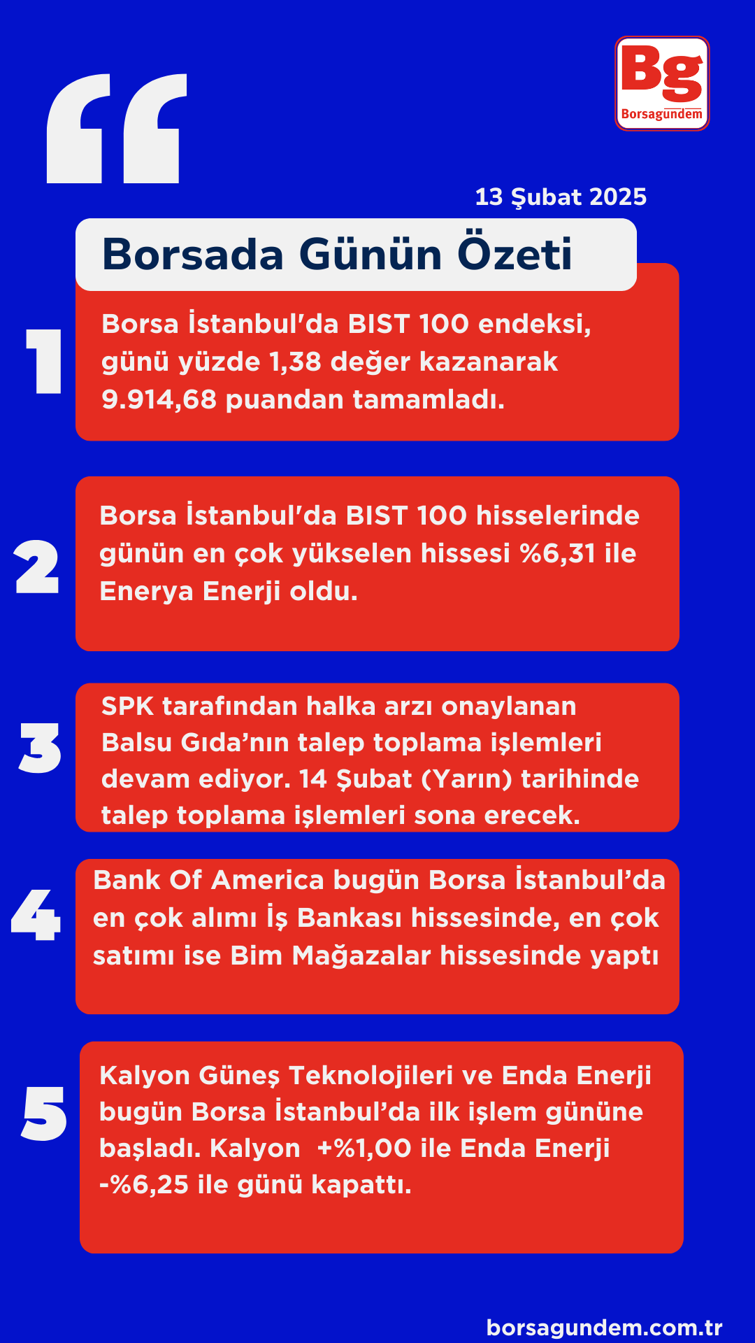 Borsada Günün Özeti̇ (12)