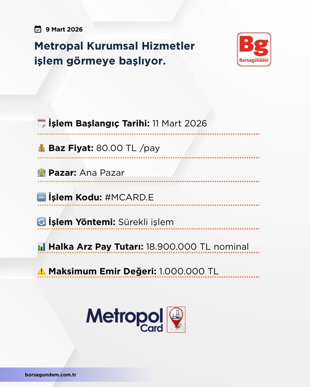 Metropal Kurumsal Hizmetler Kap 0903
