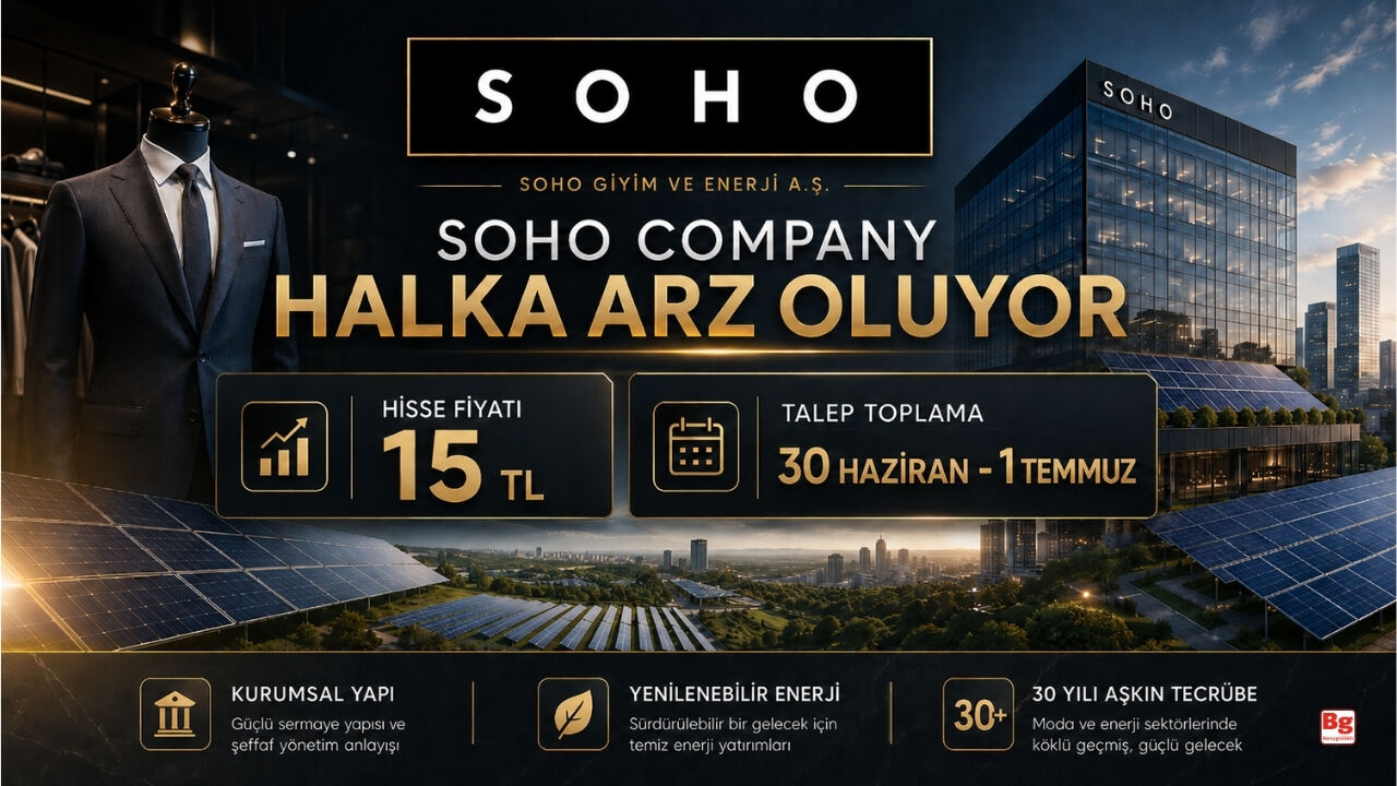 Soho Giyim ve Enerji Halka Arzında Talep Toplama Tarihleri Belli Oldu