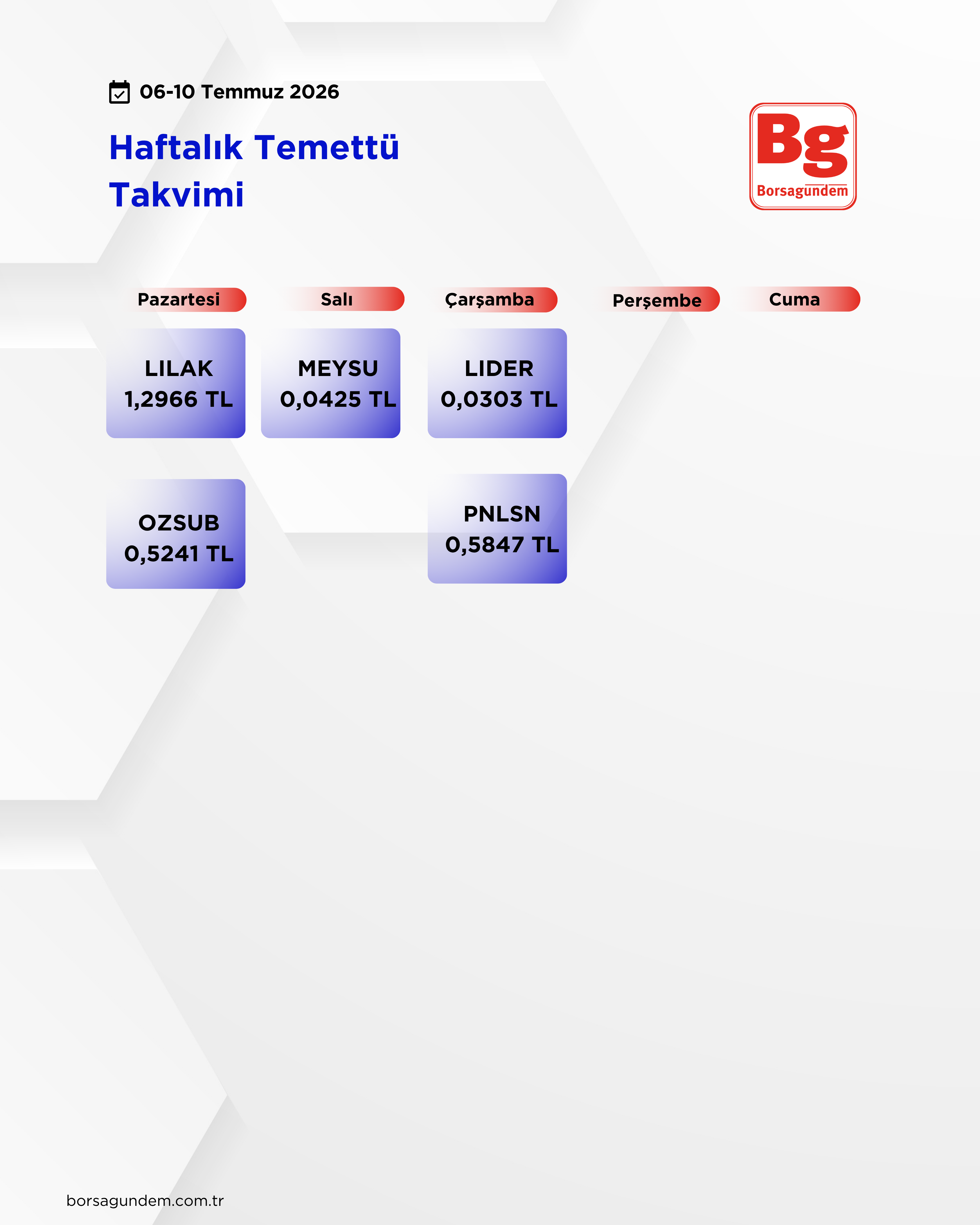 Haftalik Temettü-3