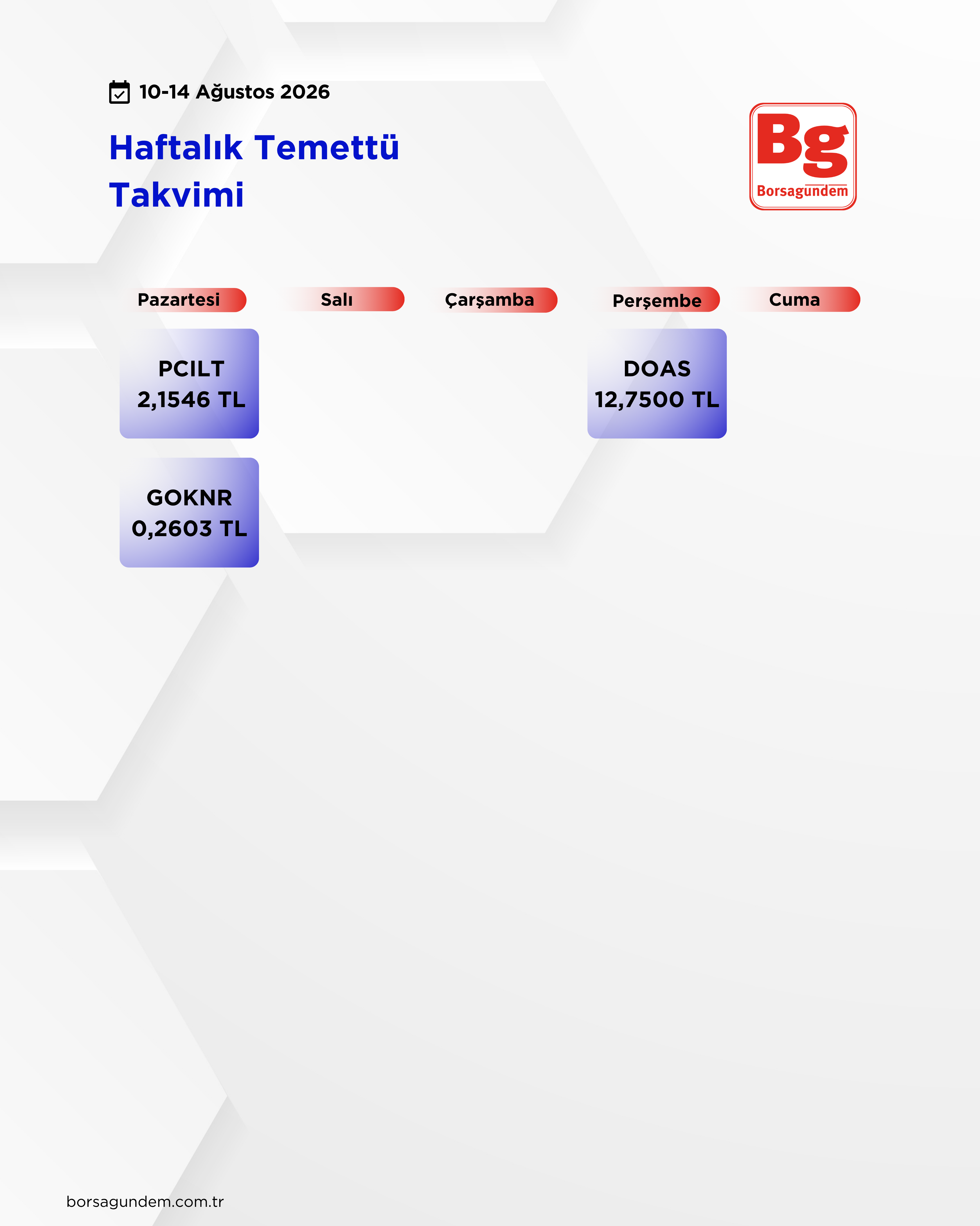 Haftalik Temettü-2