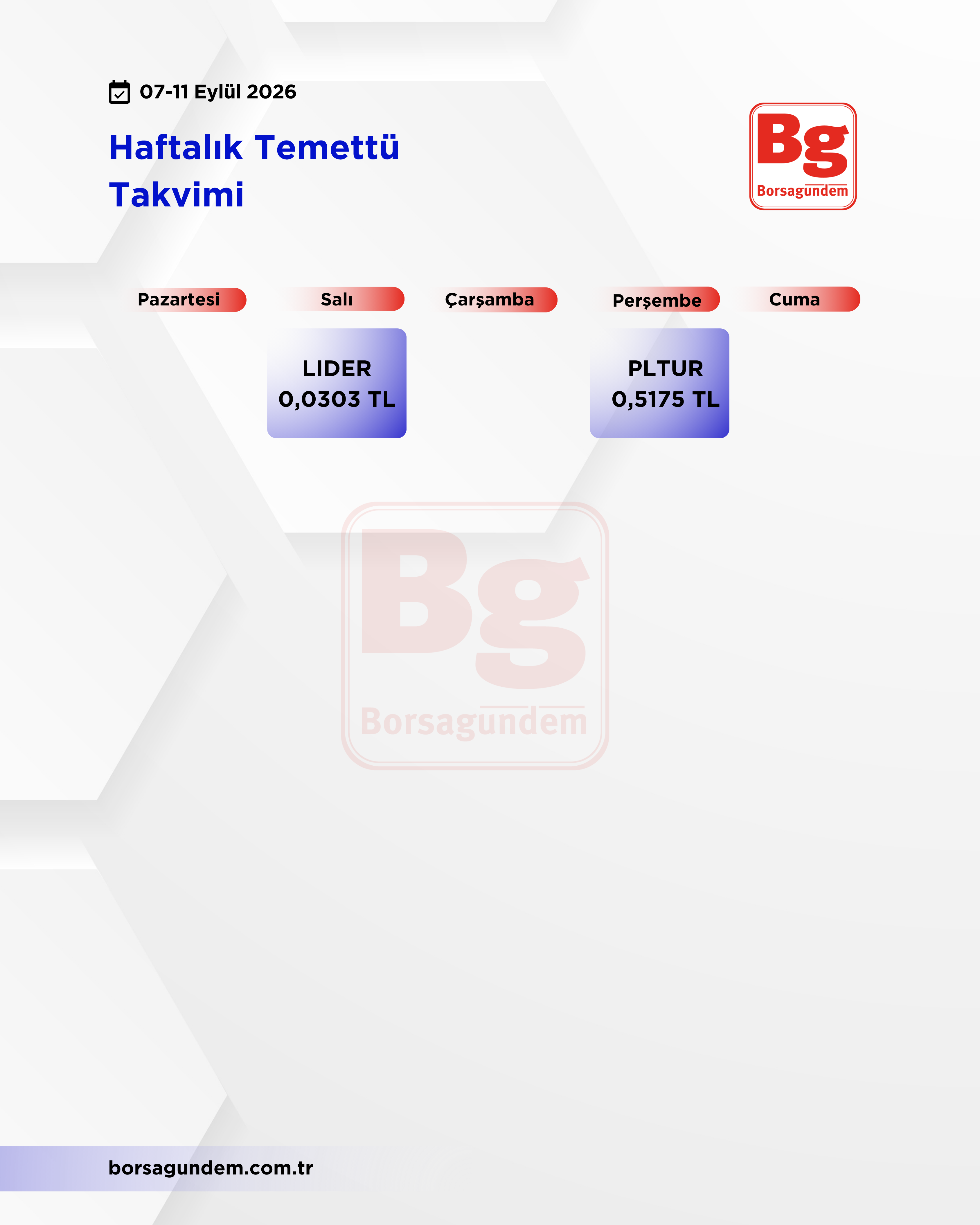 Haftalik Temettü-6