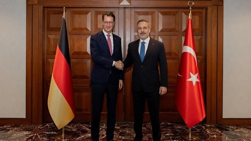 Fidan, Almanya'nın Kuzey Ren-Vestfalya Eyaleti Başbakanı Wüst ile görüştü