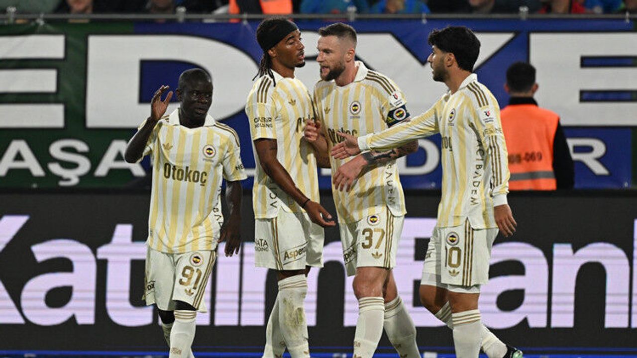 Fenerbahçe, Rize'de üç puanı üç golle aldı!