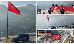 Amanos Dağları'nın eteklerindeki Türk bayrakları yenilendi!