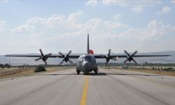 Gürcistan-Azerbaycan sınırında düşen C-130'da incelemeler sürüyor
