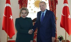 Erdoğan, Rusya Federasyon Konseyi Başkanı Matviyenko'yu kabul etti