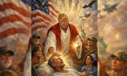 Donald Trump, kendisinin Hazreti İsa gibi tasvir edildiği görseli paylaştı