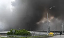Krasnodar'a yapılan İHA saldırısının ardından petrol rafinerisinde yangın meydana geldi!