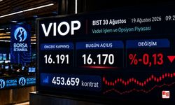 VİOP'ta endeks kontratı güne düşüşle başladı