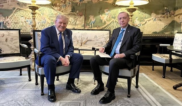 Cumhurbaşkanı Erdoğan, Trump ile bir araya geldi