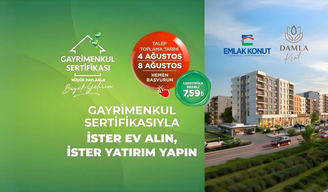 Damla Kent projesinde talep toplama bugün tamamlanıyor