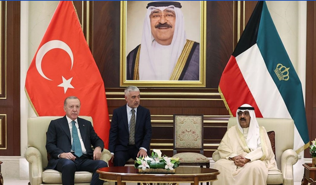 Cumhurbaşkanı Erdoğan Kuveyt Emiri el Sabah ile görüştü