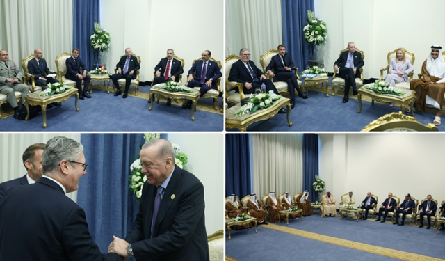 Cumhurbaşkanı Erdoğan "Şarm el-Şeyh Barış Zirvesi" için Mısır'da