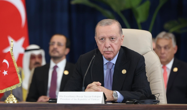 Cumhurbaşkanı Erdoğan "Şarm el-Şeyh Anlaşması"na katıldı