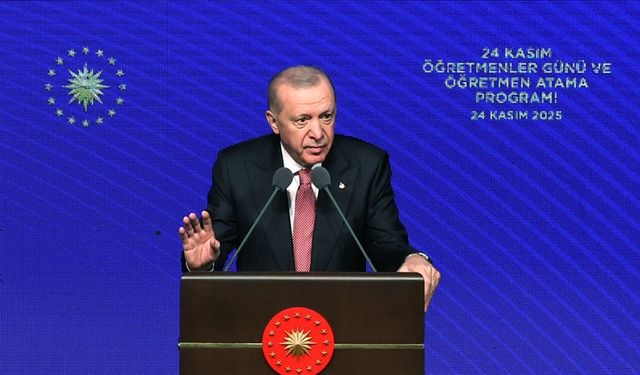 Erdoğan: Öğretmen, öğrencisini işleyen mücevher ustasıdır