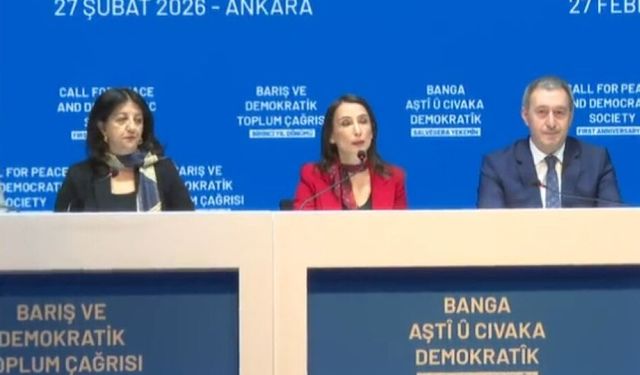 DEM Parti heyeti, ikinci 27 Şubat mesajını okudu