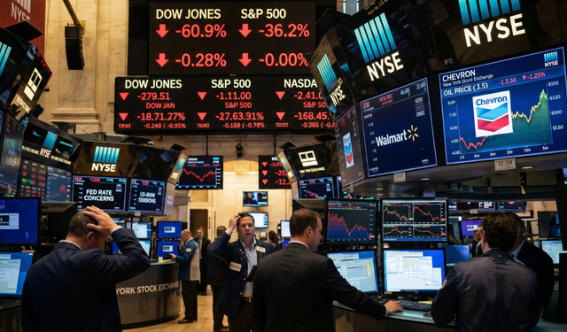 New York borsası düşüşle açıldı