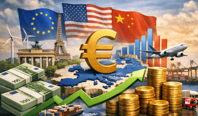 Avro Bölgesi şubatta 11,5 milyar avro dış ticaret fazlası verdi