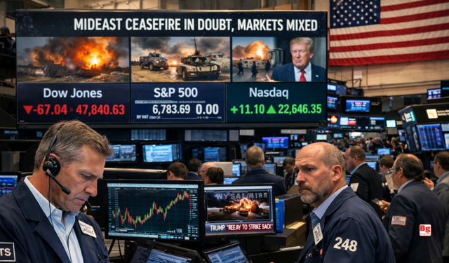 New York borsası karışık seyirle açıldı