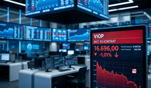 VİOP'ta endeks kontratı haftaya düşüşle başladı