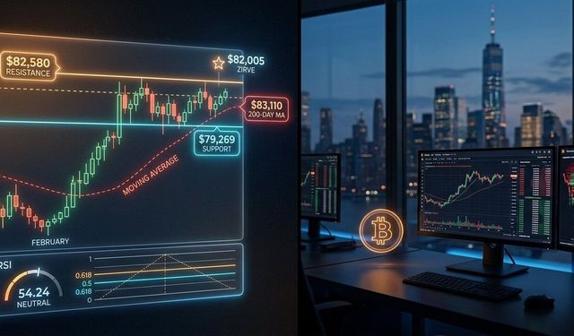 Bitcoin'de Kritik Sıkışma: 82.580 Direnci