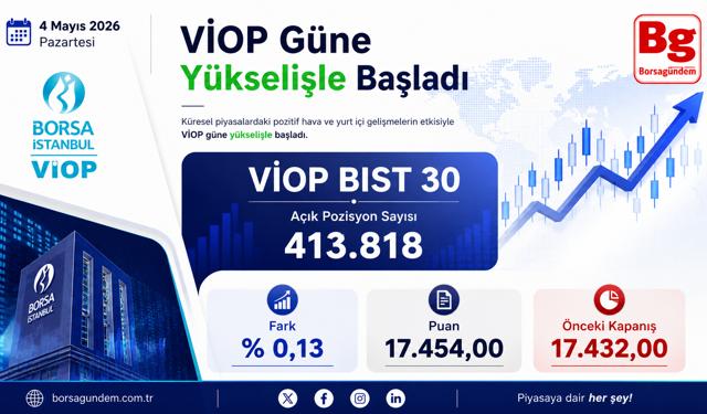 VİOP'ta endeks kontratı haftaya yükselişle başladı