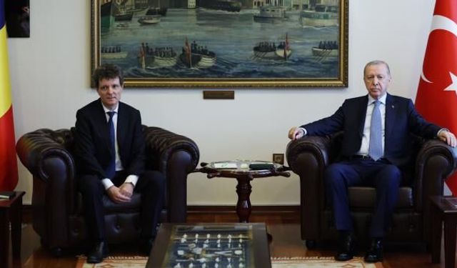 Erdoğan, Romanya Cumhurbaşkanı Dan ile bir araya geldi