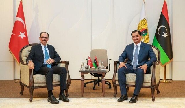 Kalın, Libya Ulusal Ordusu Genel Komutan Yardımcısı ile Libya'da bir araya geldi