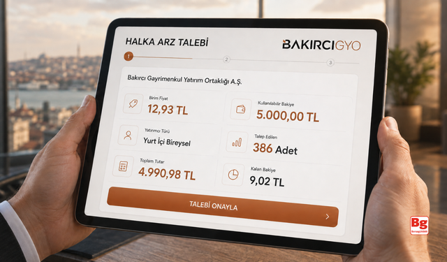 Bakırcı GYO halka arzında 3 günlük talep toplama süreci başladı