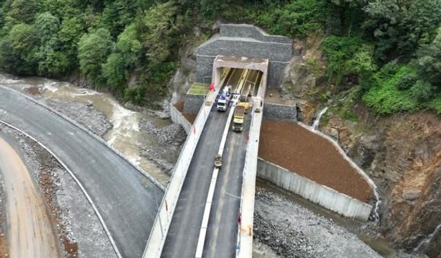 Çamlıhemşin Tünelli Geçişi pazartesi hizmete açılacak!