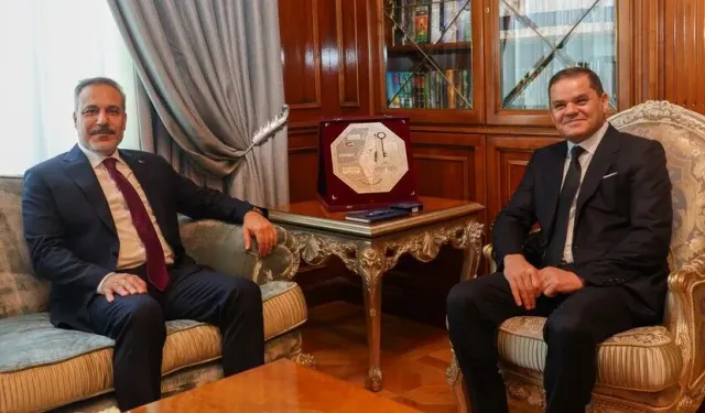 Fidan, Libya Ulusal Birlik Hükümeti Başbakanı Dibeybe ile görüştü
