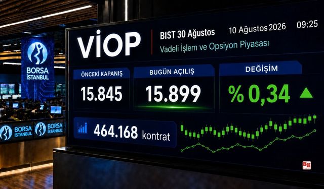 VİOP’ta endeks kontratı haftaya yükselişle başladı