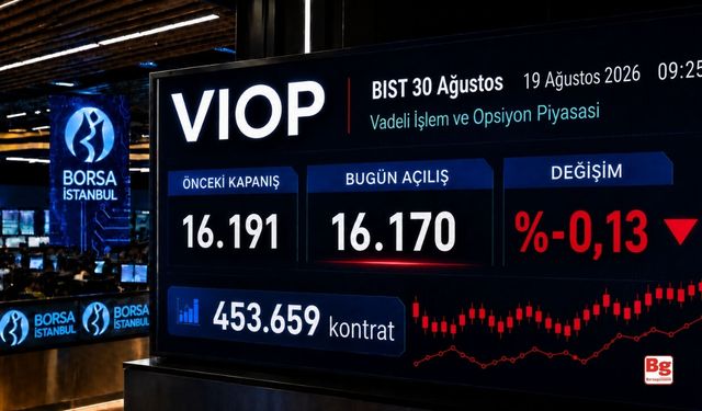 VİOP'ta endeks kontratı güne düşüşle başladı