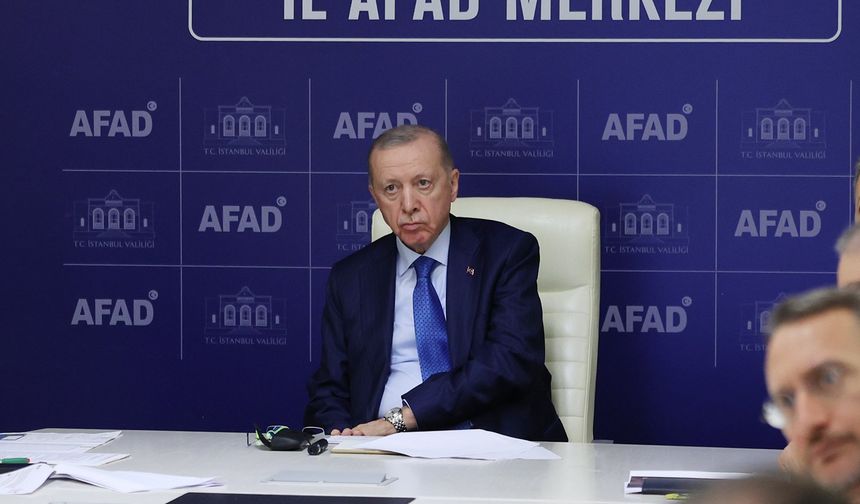 Cumhurbaşkanı Erdoğan: AFAD İstanbul İl binasında