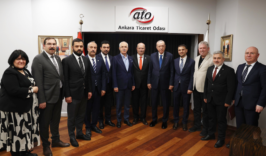 Cumhurbaşkanı Erdoğan ATO’yu ziyaret etti