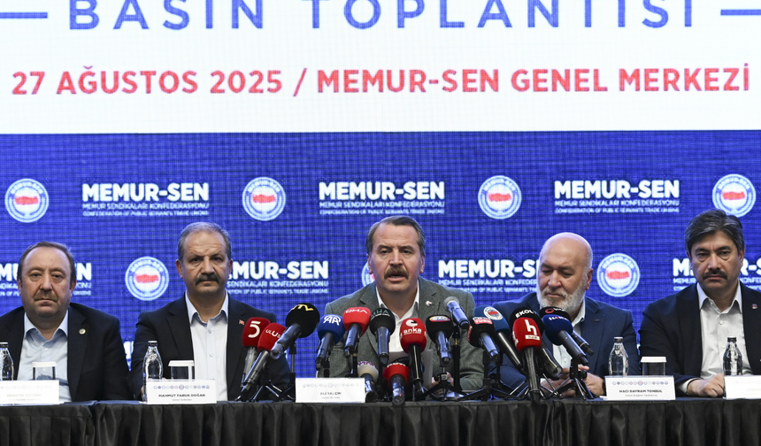 Memur-Sen Başkanı Yalçın: Bu sendika yasasıyla devam etmek artık mümkün değil