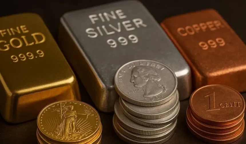 Altın ve Gümüş Gerilerken, Bakır ve Demir de Düşüşte