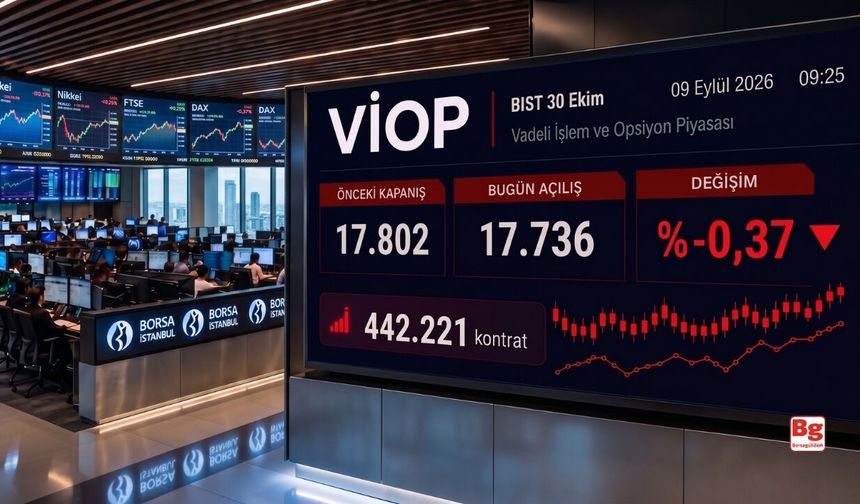 VİOP'ta endeks kontratı güne düşüşle başladı
