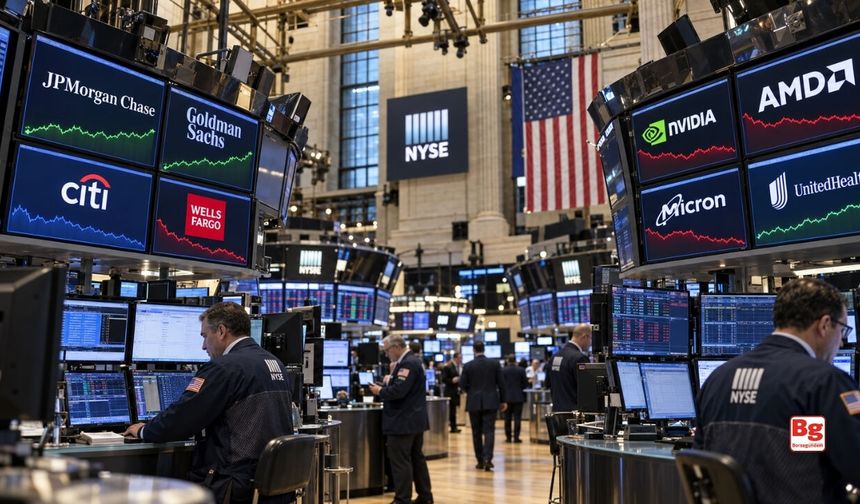 New York borsası banka bilançolarının ardından güne karışık seyirle başladı