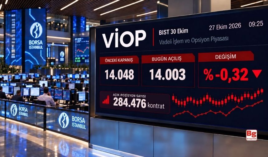 VİOP’ta endeks kontratı güne düşüşle başladı